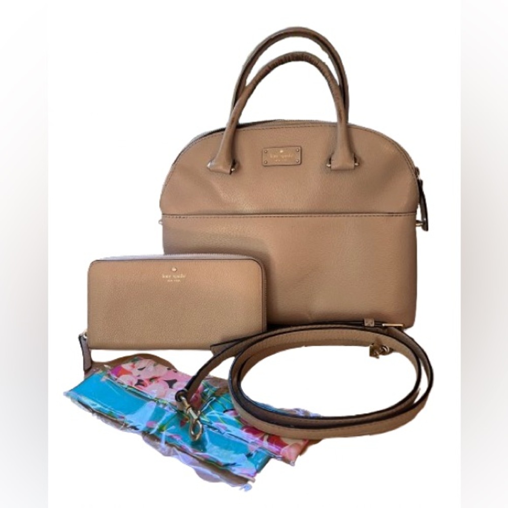 Kate Spade Bundle! Dome Crossbody, Zip Around Wallet, & Tie Ons!